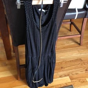 Black and gold dress